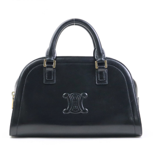 Celine Triomphe Handbag in Black Leather, Women's, 90163k - Picture 1 of 5